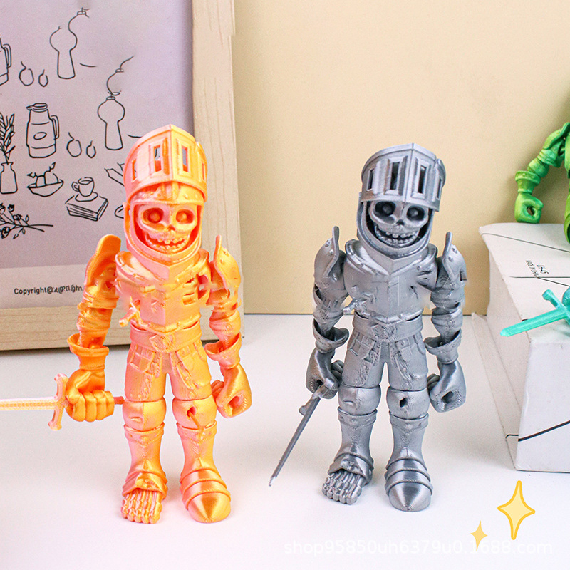 3D Printed Skeleton Action Fig - 3D Printing Robot ulasan dan harga