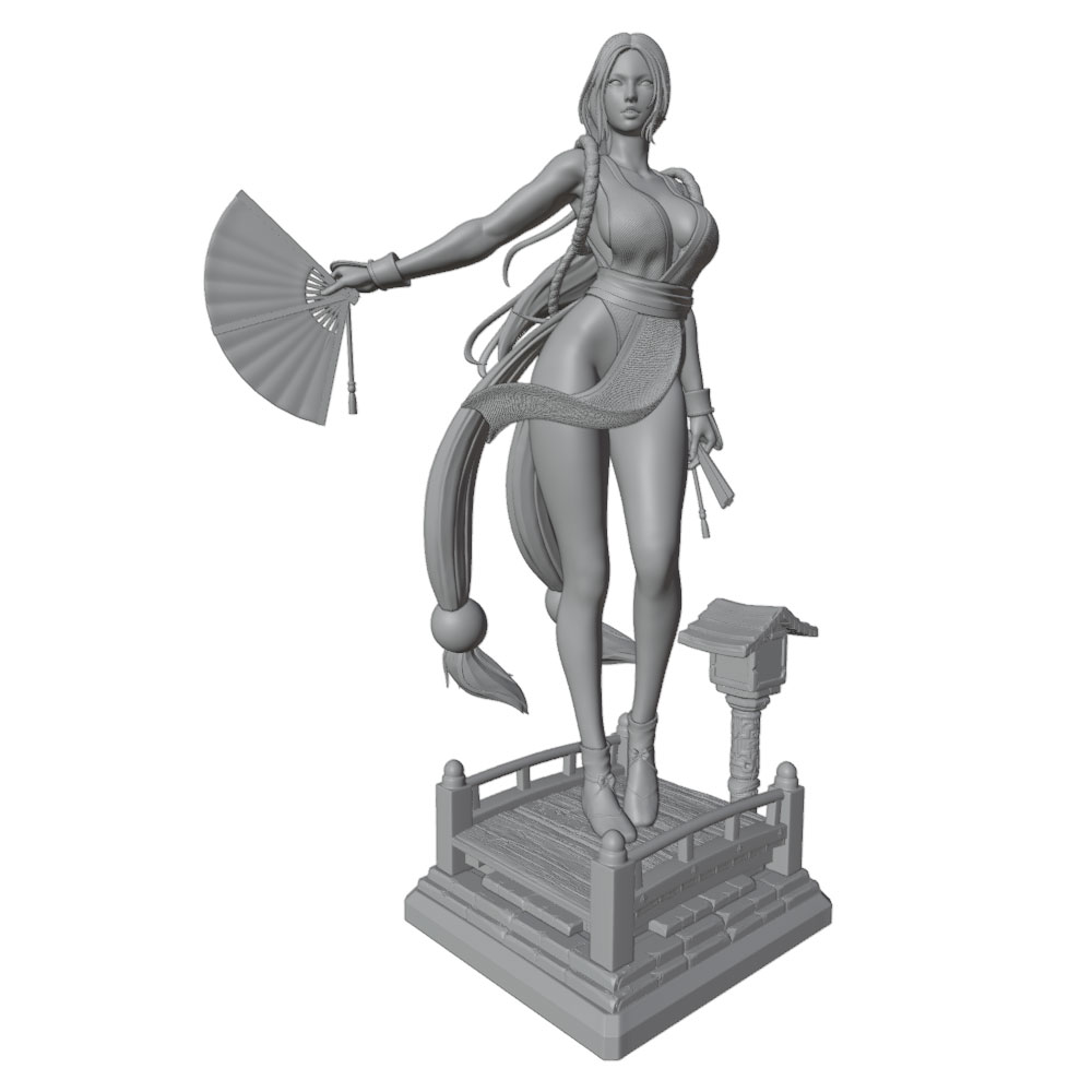 1/24 Sexy Long-Haired Girl Min - 3D Printing Apps ulasan dan harga