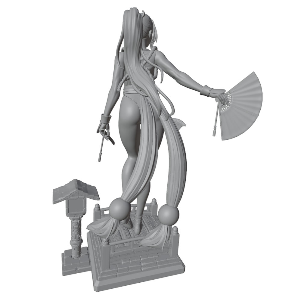 1/24 Sexy Long-Haired Girl Min - 3D Printing Apps ulasan dan harga