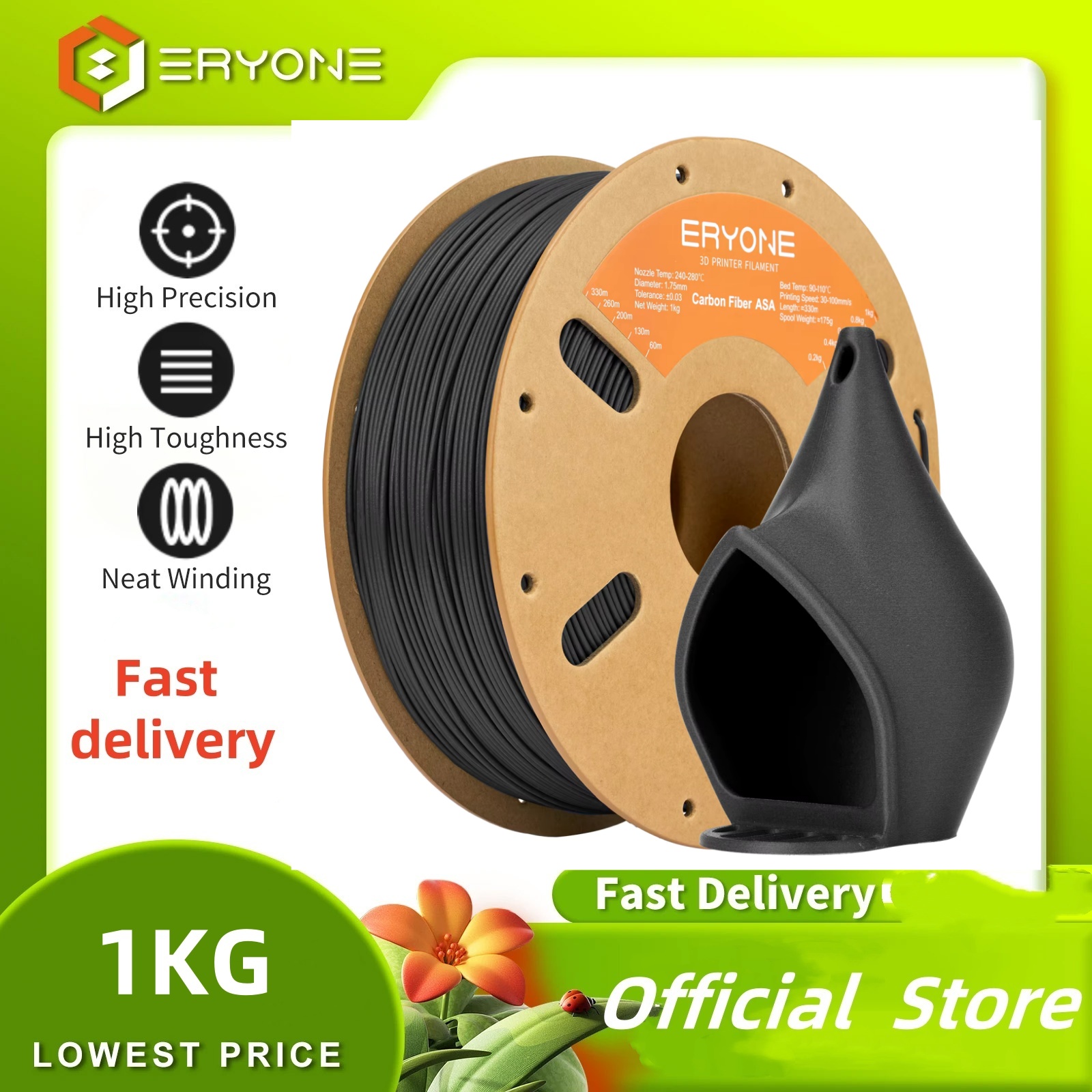 ERYONE 1KG ASA Carbon Fiber Pr - Asa Filament Outdoor ulasan dan harga