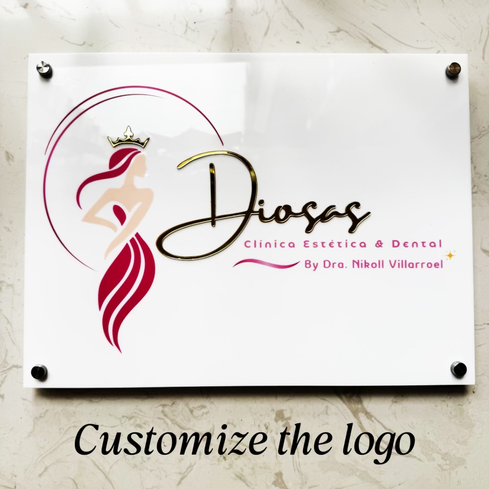 Modern Acrylic White Sign boar - 3D Printing Qr Codes ulasan dan harga