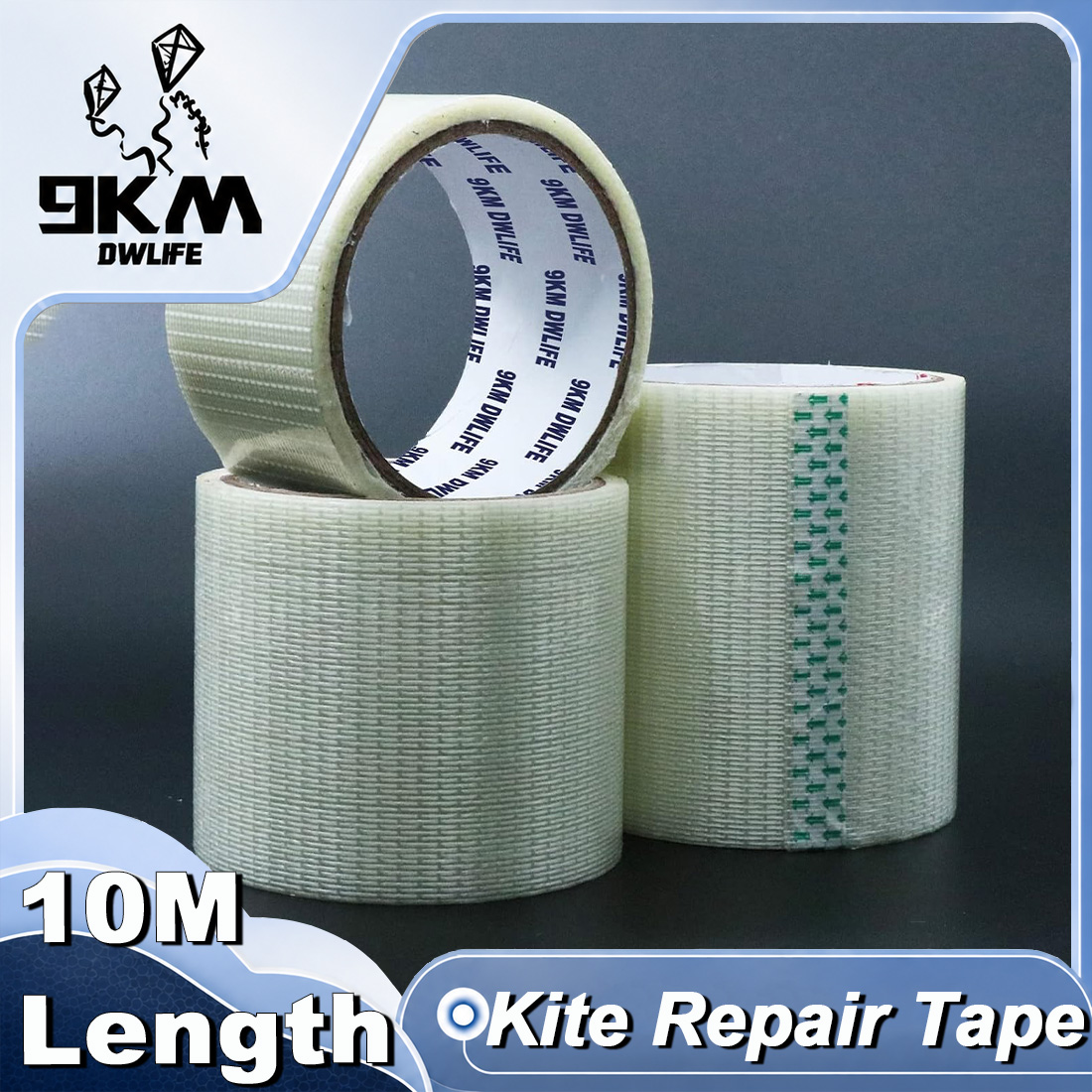 9KM DWLIFE Kite Repair Tape Cl - Asa Filament Outdoor ulasan dan harga
