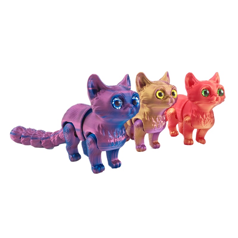 NEW 3D Printed Cat with Multip - 3D Printing Apps ulasan dan harga