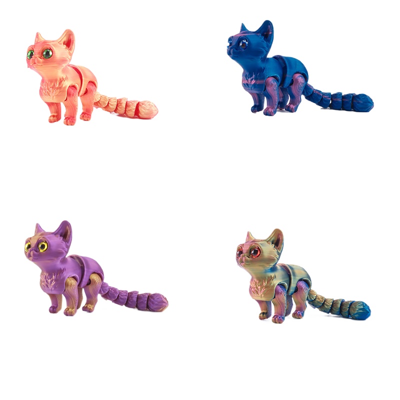 NEW 3D Printed Cat with Multip - 3D Printing Apps ulasan dan harga