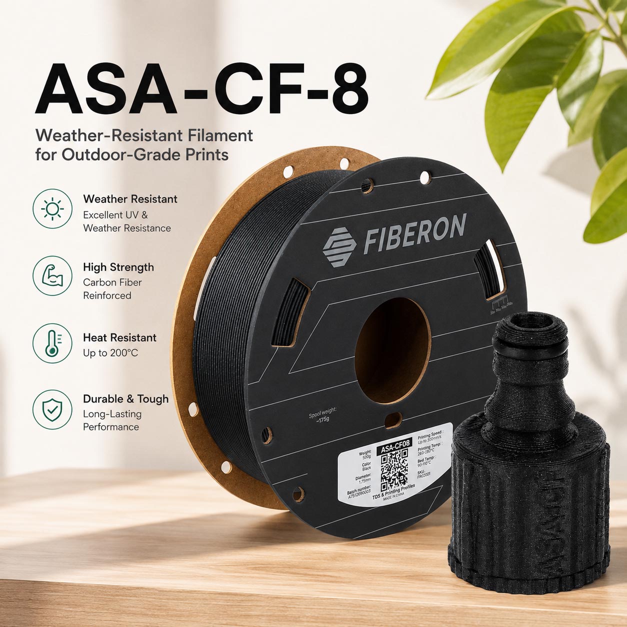 Polymaker ASA-CF8 Carbon Fiber - Asa Filament Outdoor ulasan dan harga