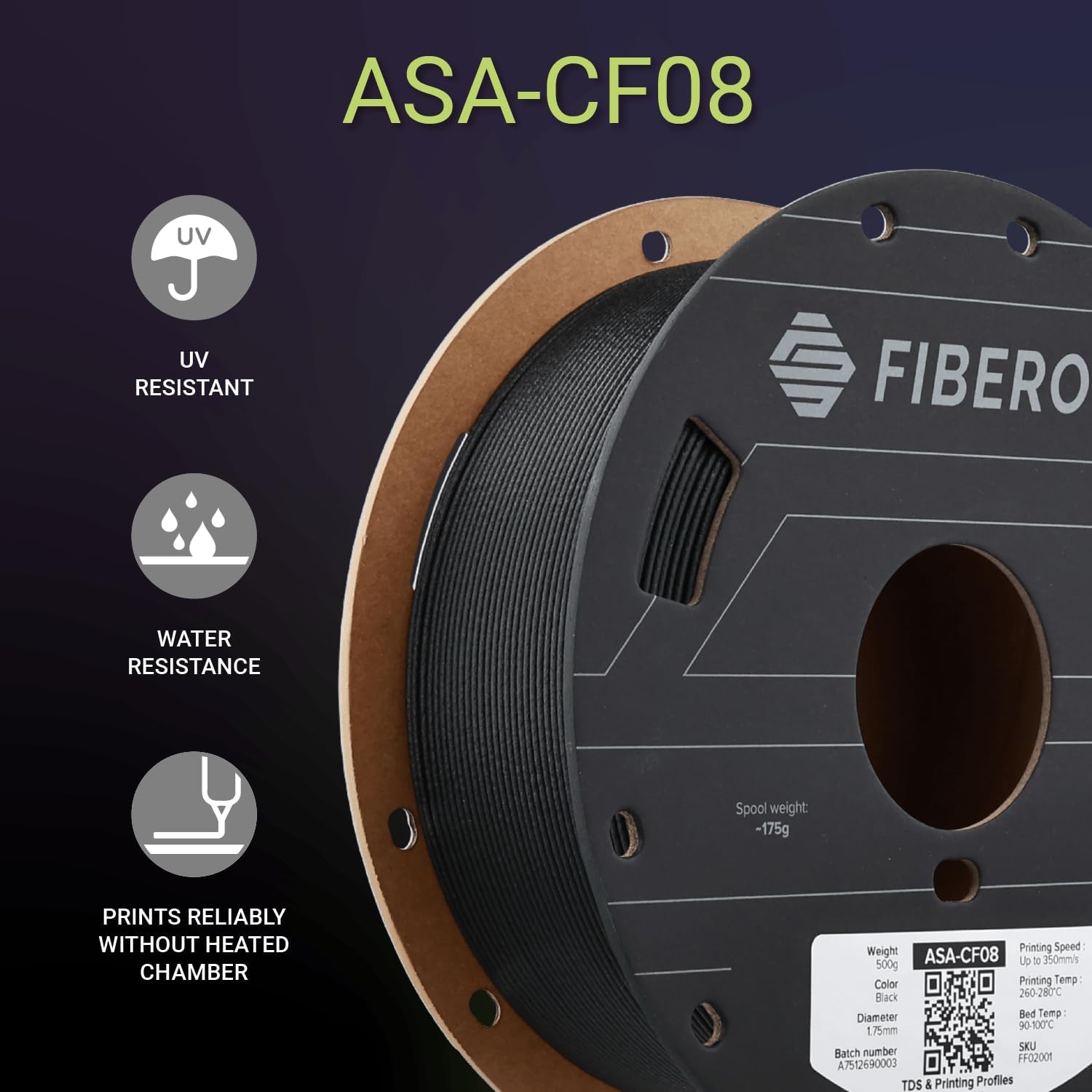 Polymaker ASA-CF8 Carbon Fiber - Asa Filament Outdoor ulasan dan harga