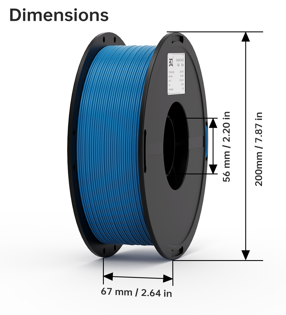 BIQU ASA-CarbonCore25 1.75mm 1 - Asa Filament Outdoor ulasan dan harga