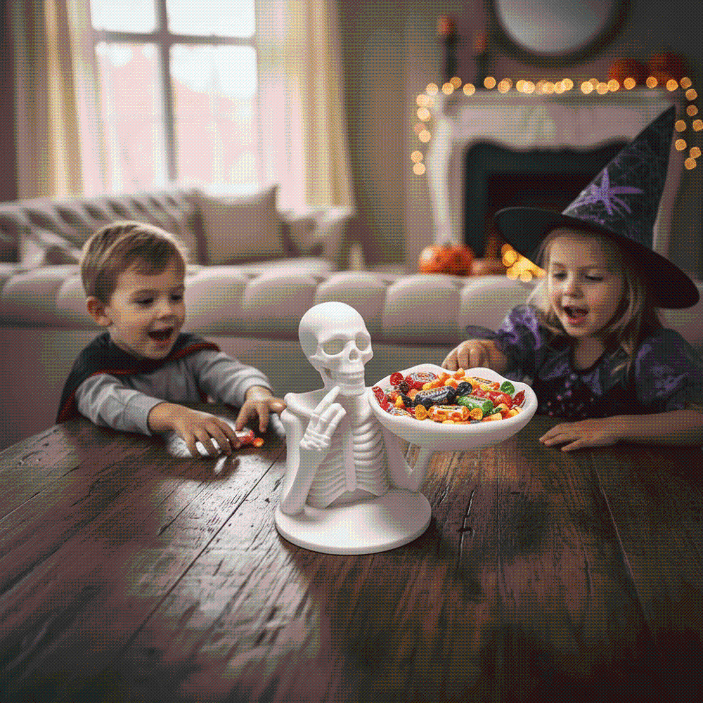 3D Printed Skeleton Candy Bowl - 3D Printing Pla ulasan dan harga